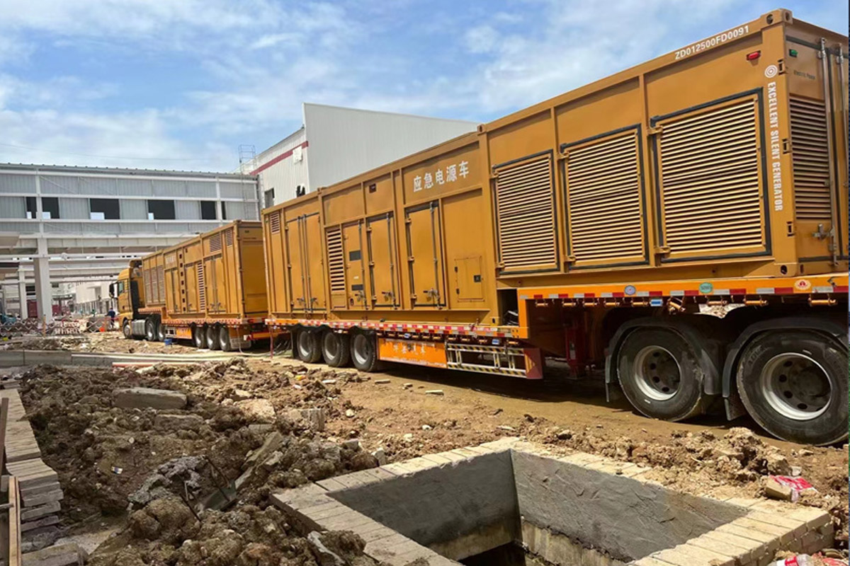 理县发电机租赁施工现场