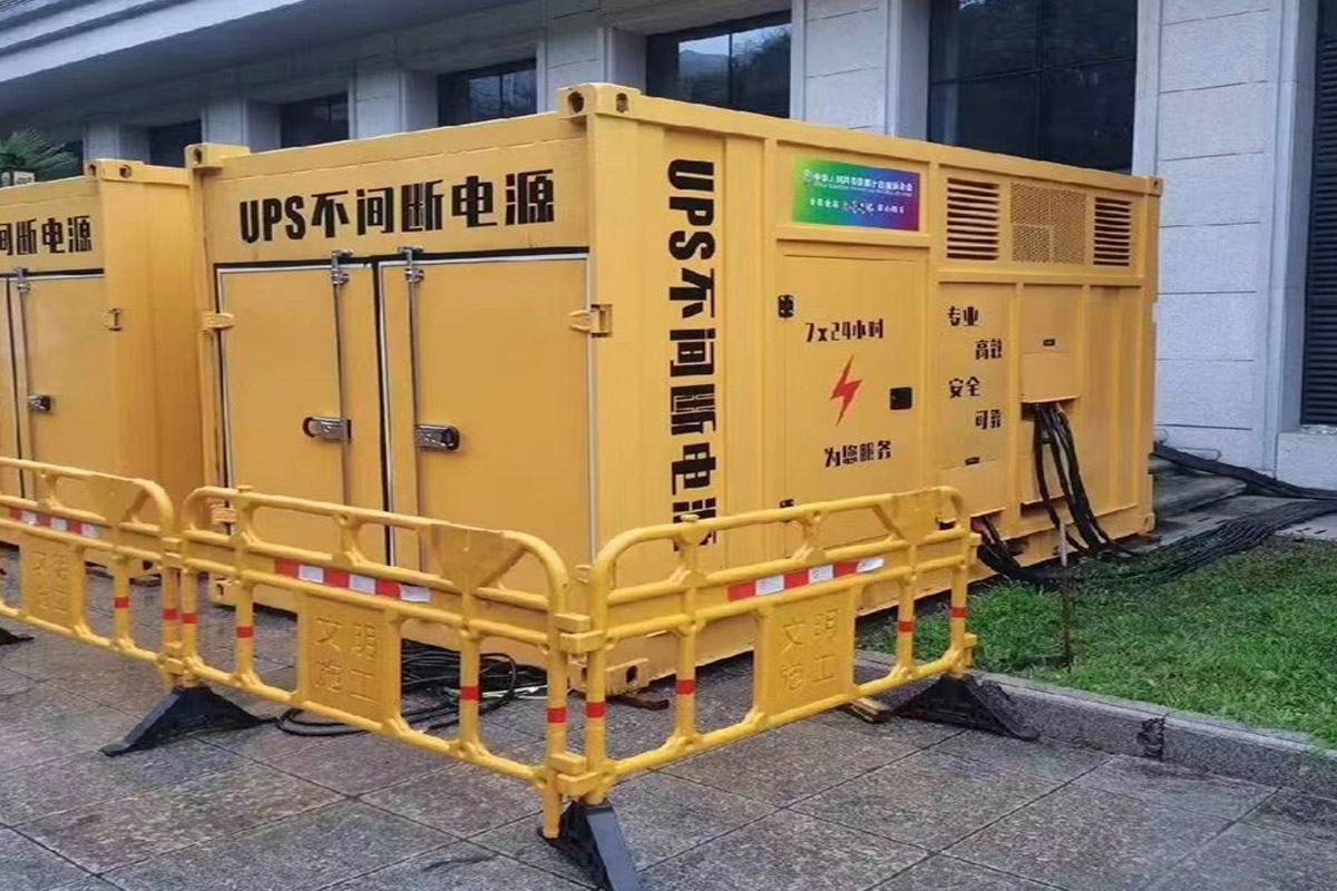 理县发电机租赁施工现场